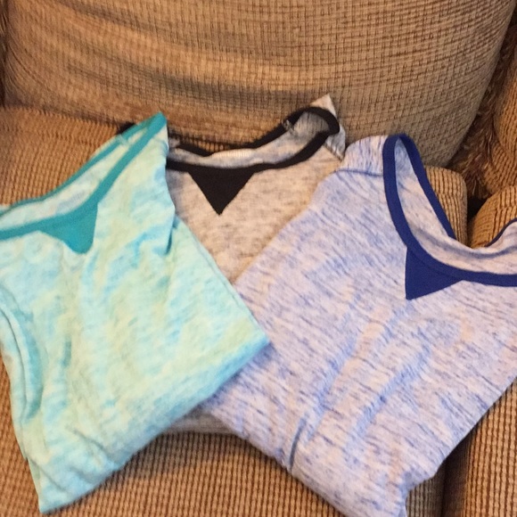 Woman Within Tops - WOMANS marled baseball shirts NWOT